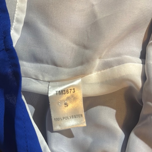 Black and White Striped Dress with Blue Bottom by THML Size Small - Picture 10 of 10